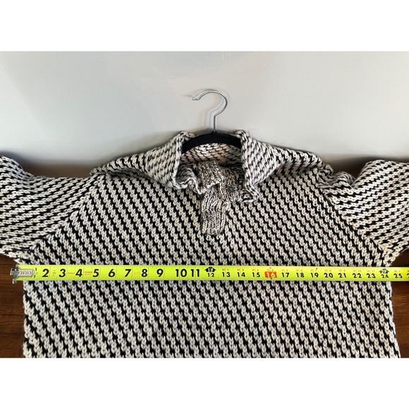 Calvin Klein Ck Womens Vtg Cable Knit 1/4 Button Mohair Wool Blend Sweater Sz Xl - Picture 8 of 8